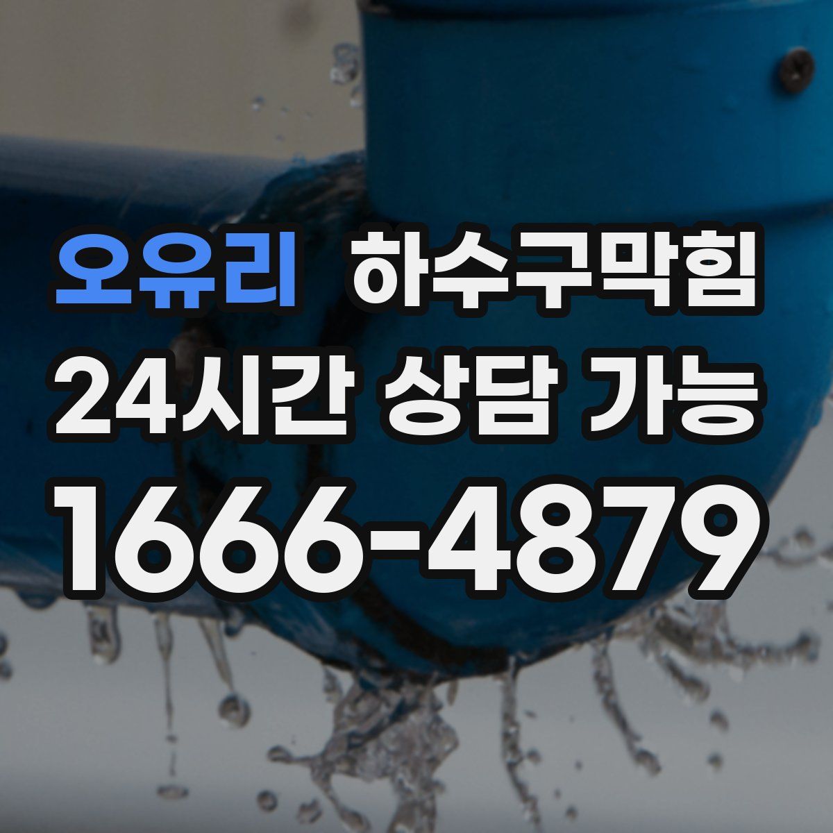 오유리 하수구막힘