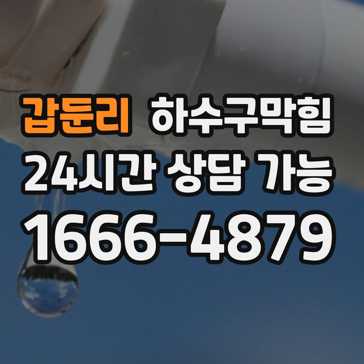 갑둔리 하수구막힘