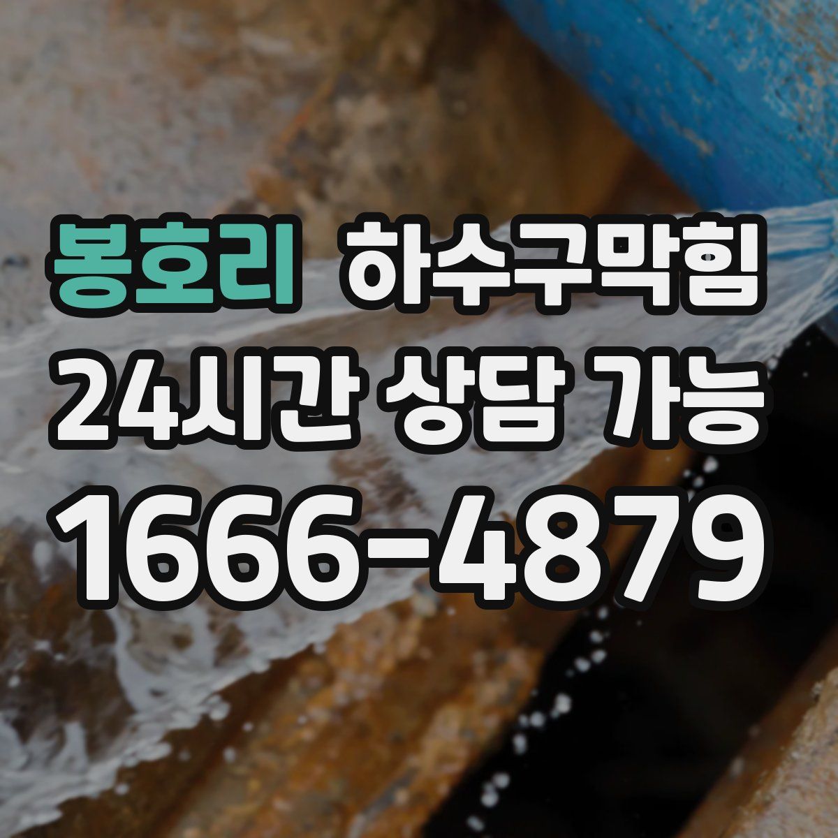 봉호리 하수구막힘