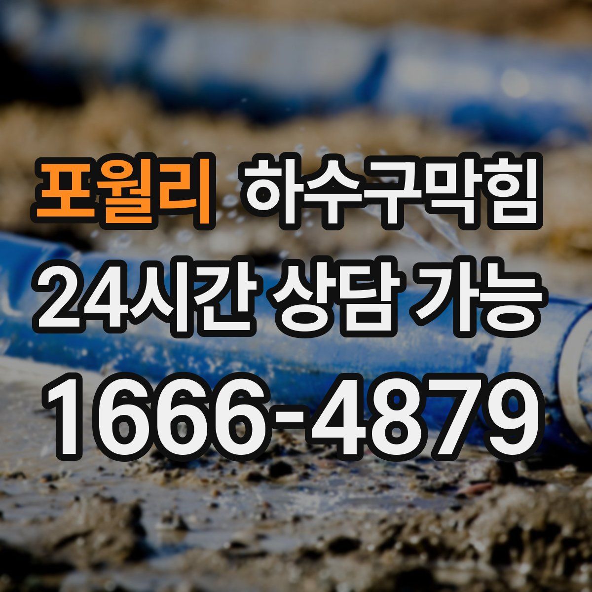 포월리 하수구막힘