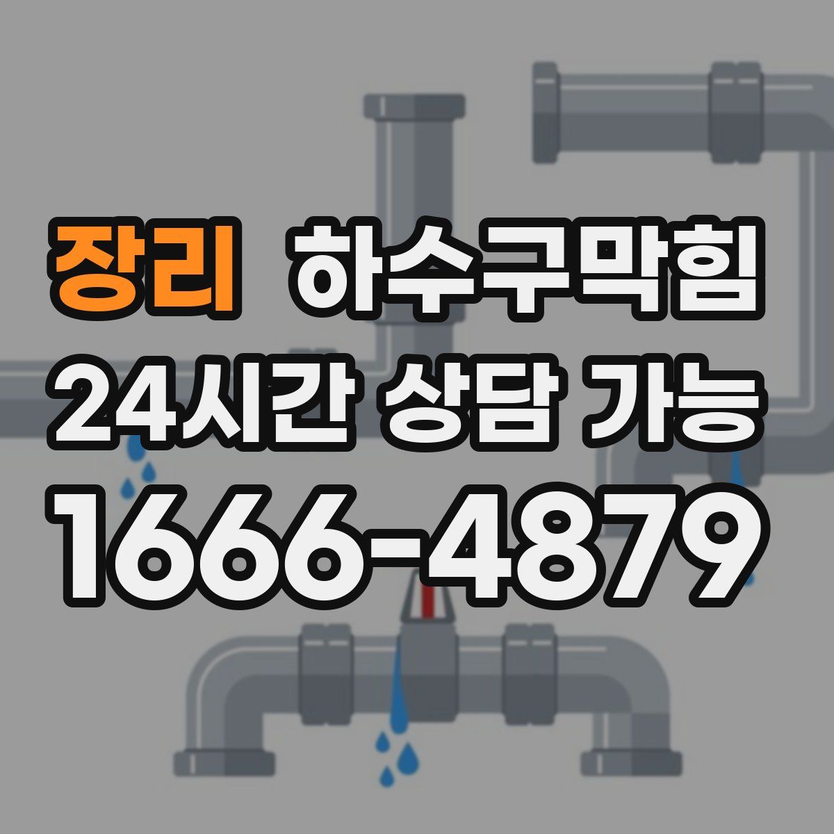 장리 하수구막힘