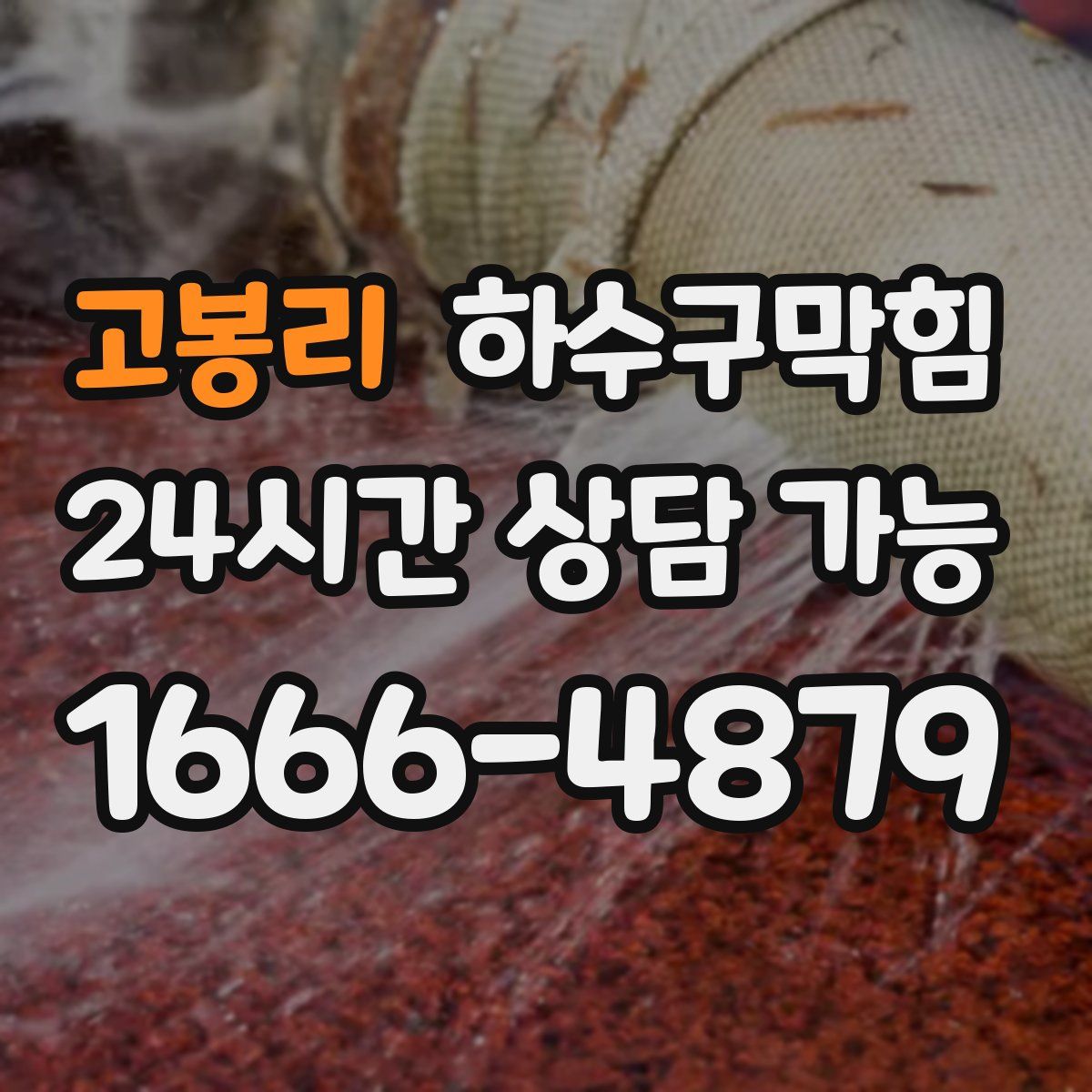 고봉리 하수구막힘