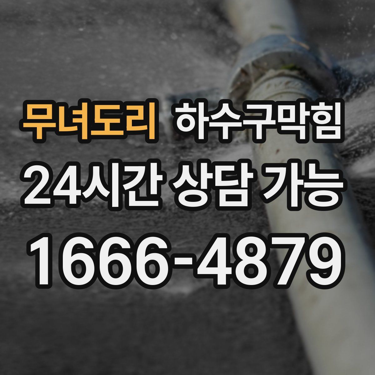 무녀도리 하수구막힘