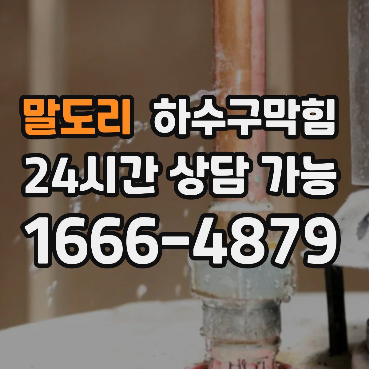 말도리 하수구막힘