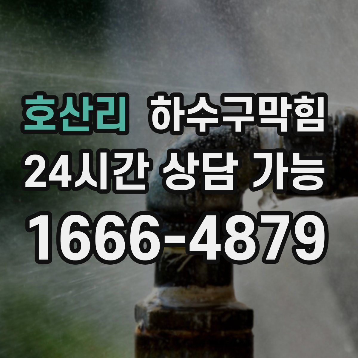 호산리 하수구막힘