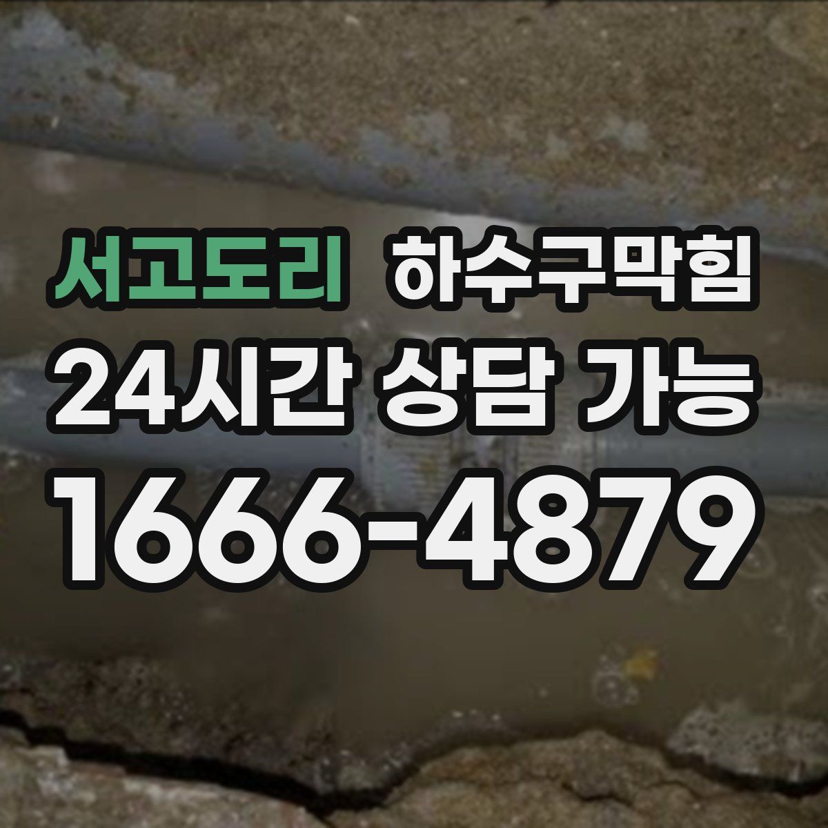 서고도리 하수구막힘