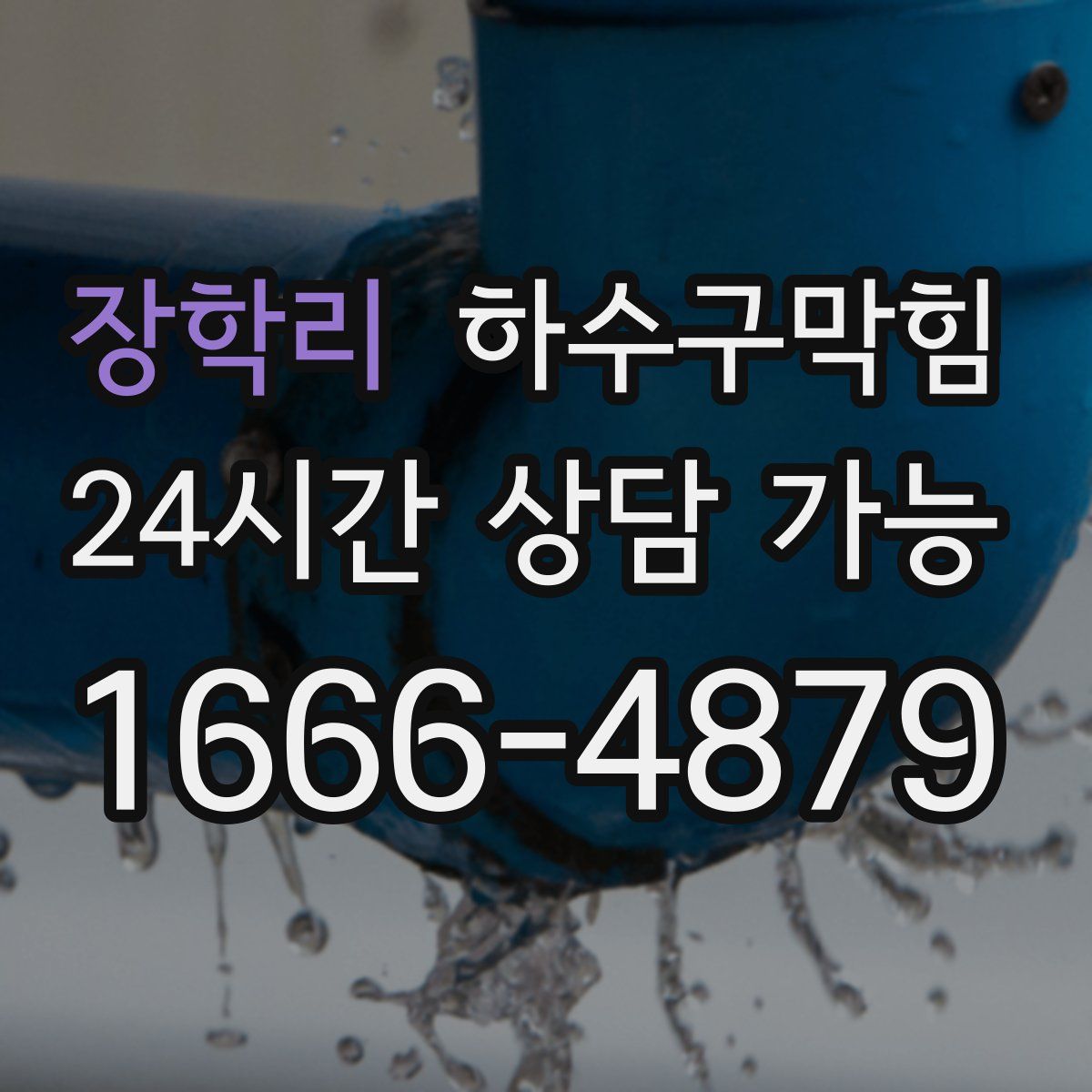 장학리 하수구막힘