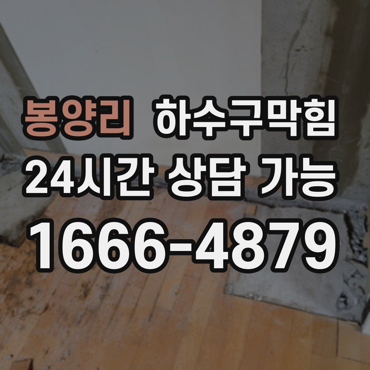 봉양리 하수구막힘