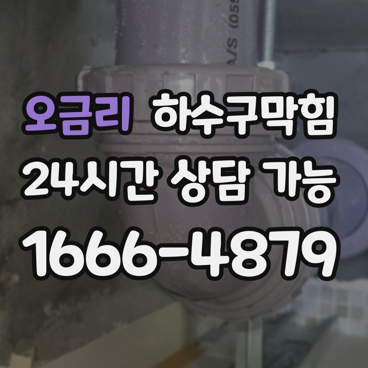 오금리 하수구막힘