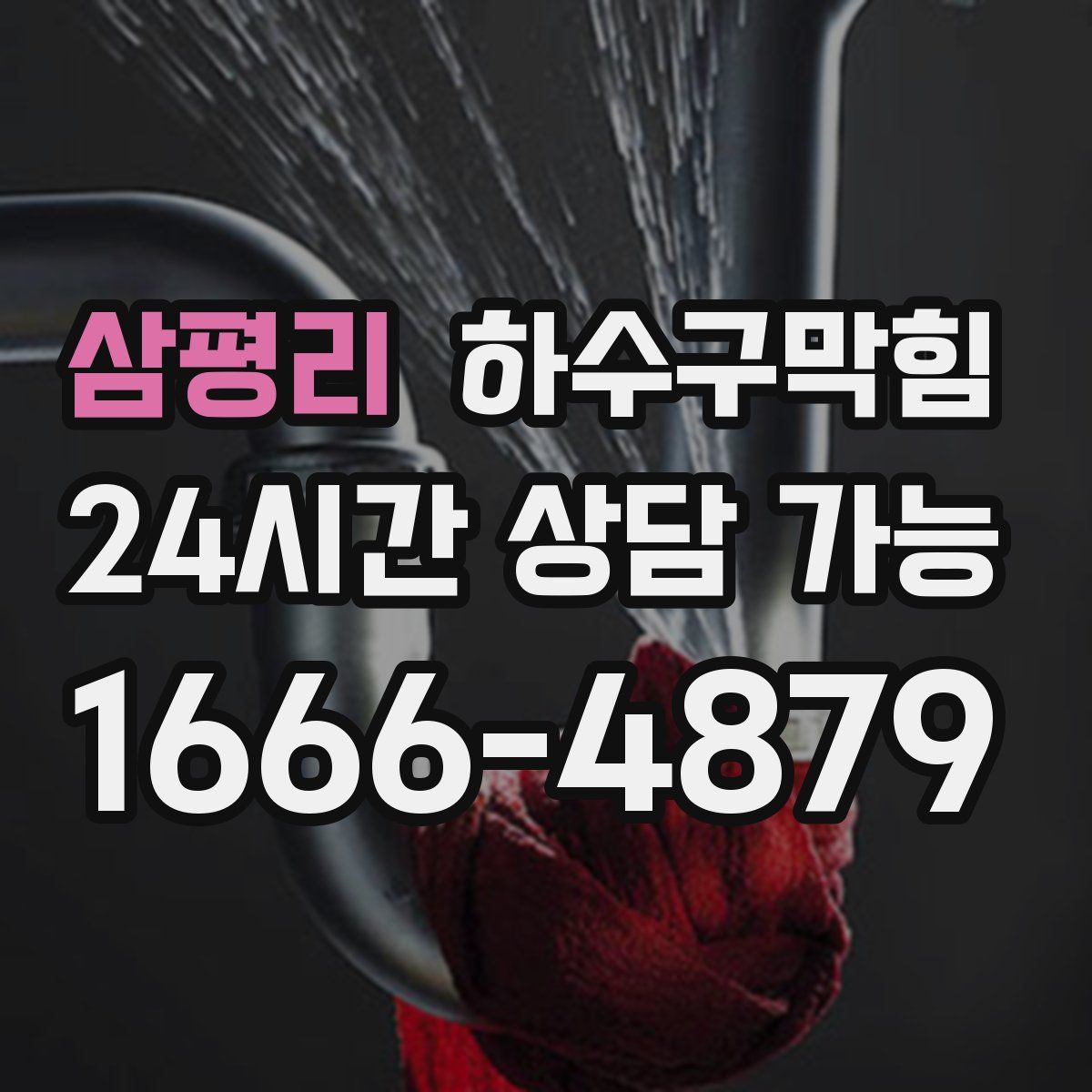 삼평리 하수구막힘