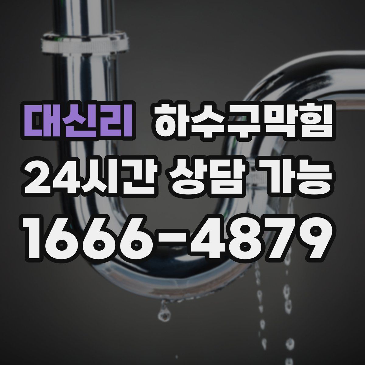 대신리 하수구막힘