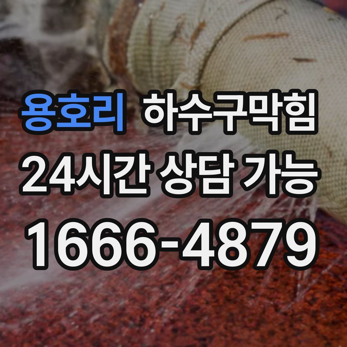 용호리 하수구막힘