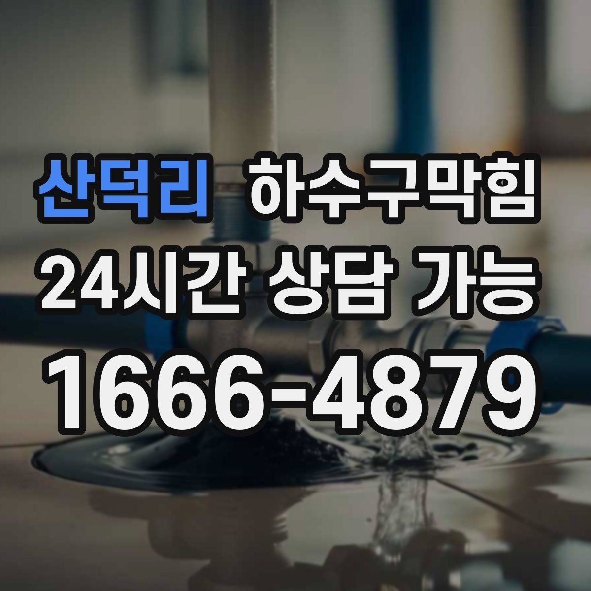 산덕리 하수구막힘