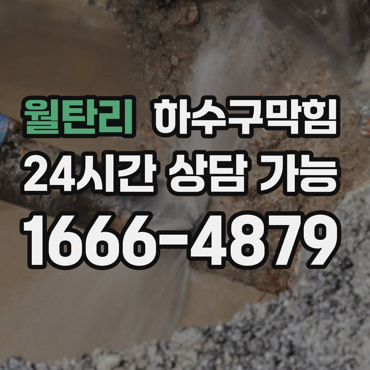 월탄리 하수구막힘