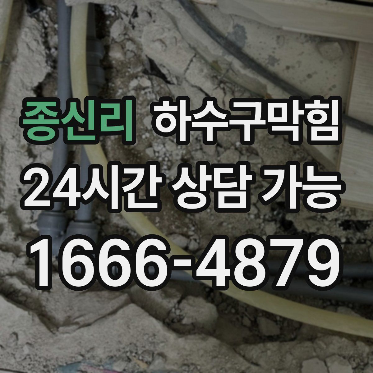 종신리 하수구막힘