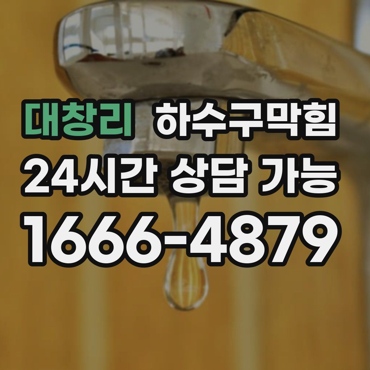 대창리 하수구막힘