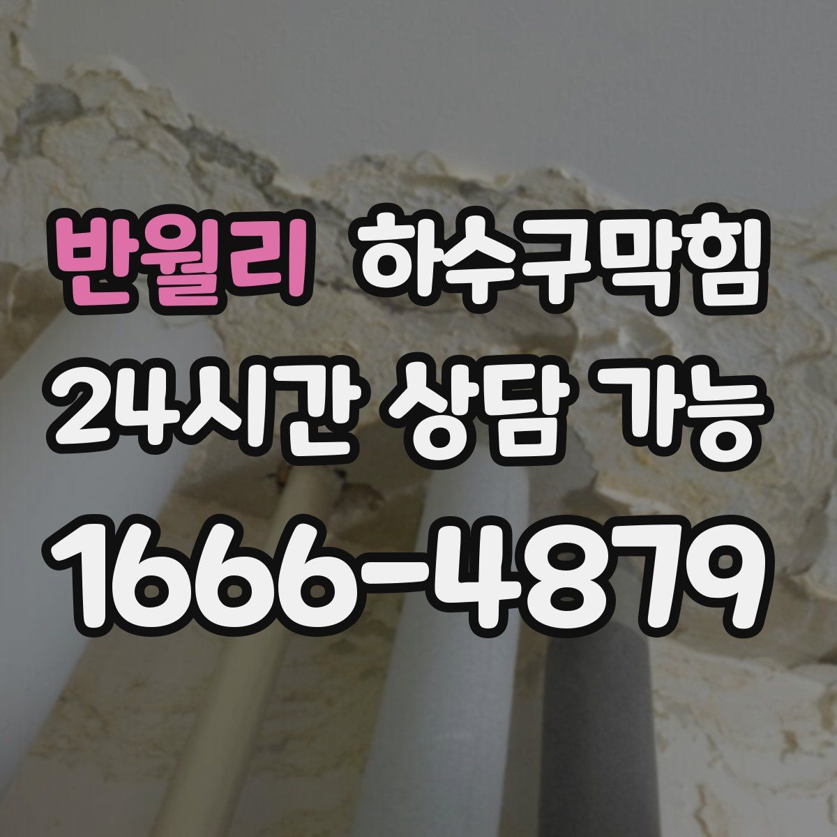 반월리 하수구막힘