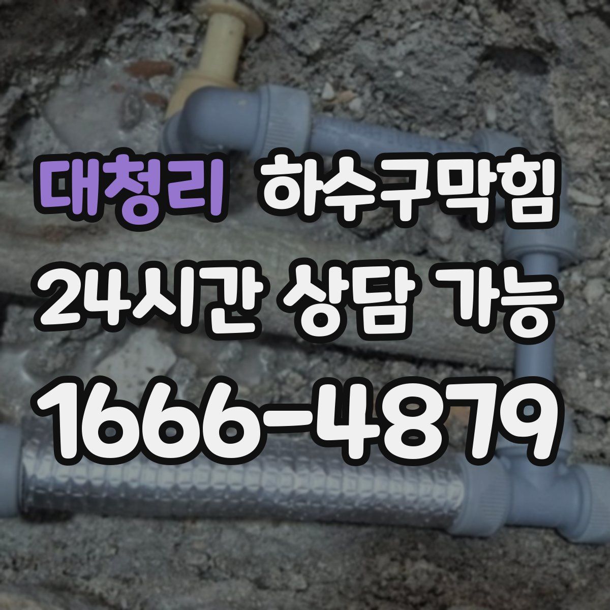 대청리 하수구막힘