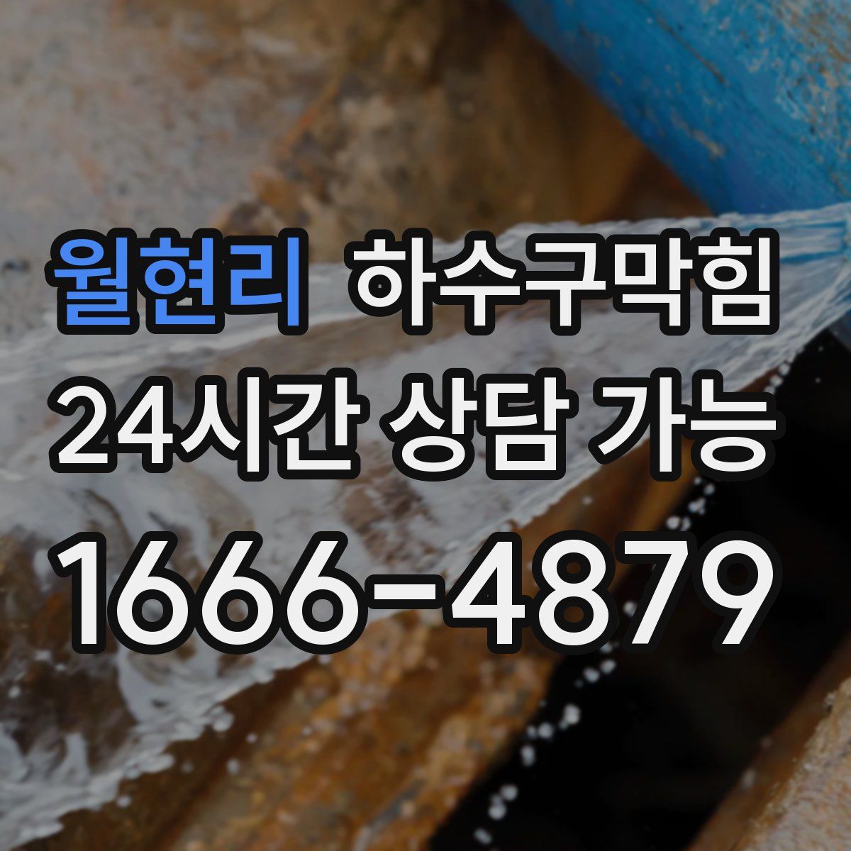 월현리 하수구막힘