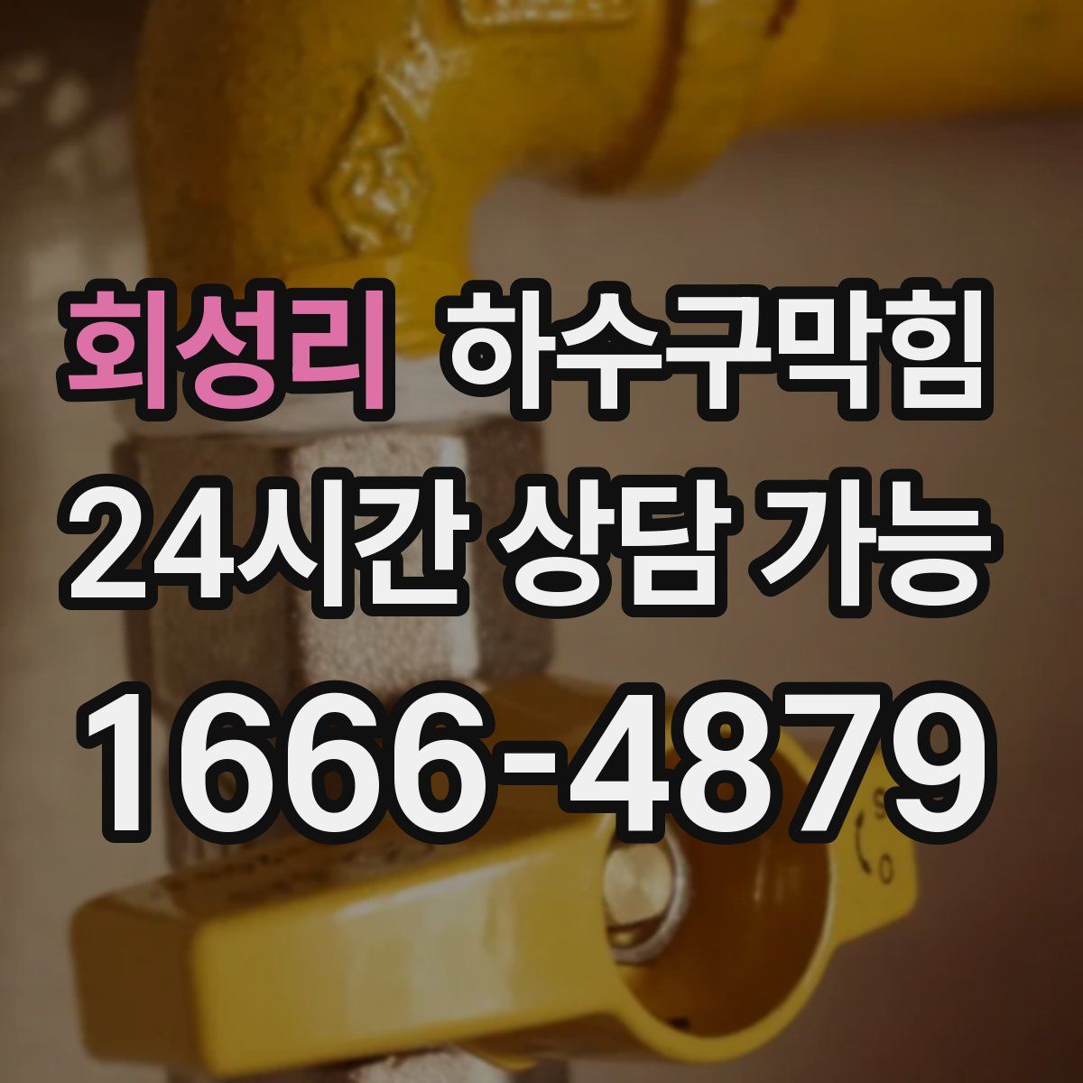 회성리 하수구막힘