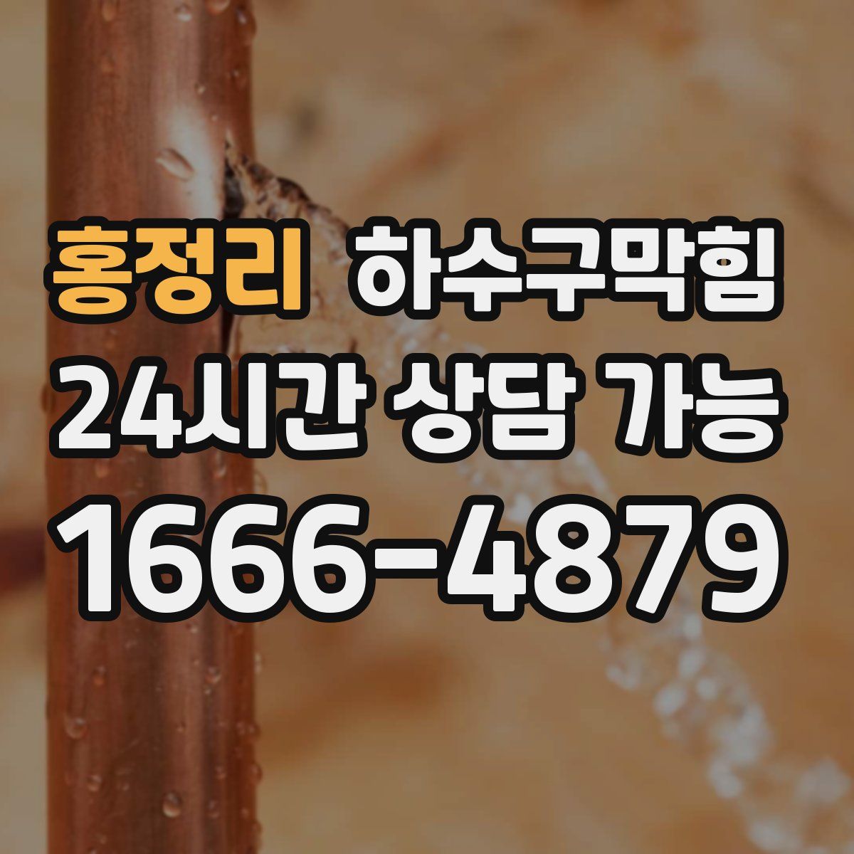 홍정리 하수구막힘