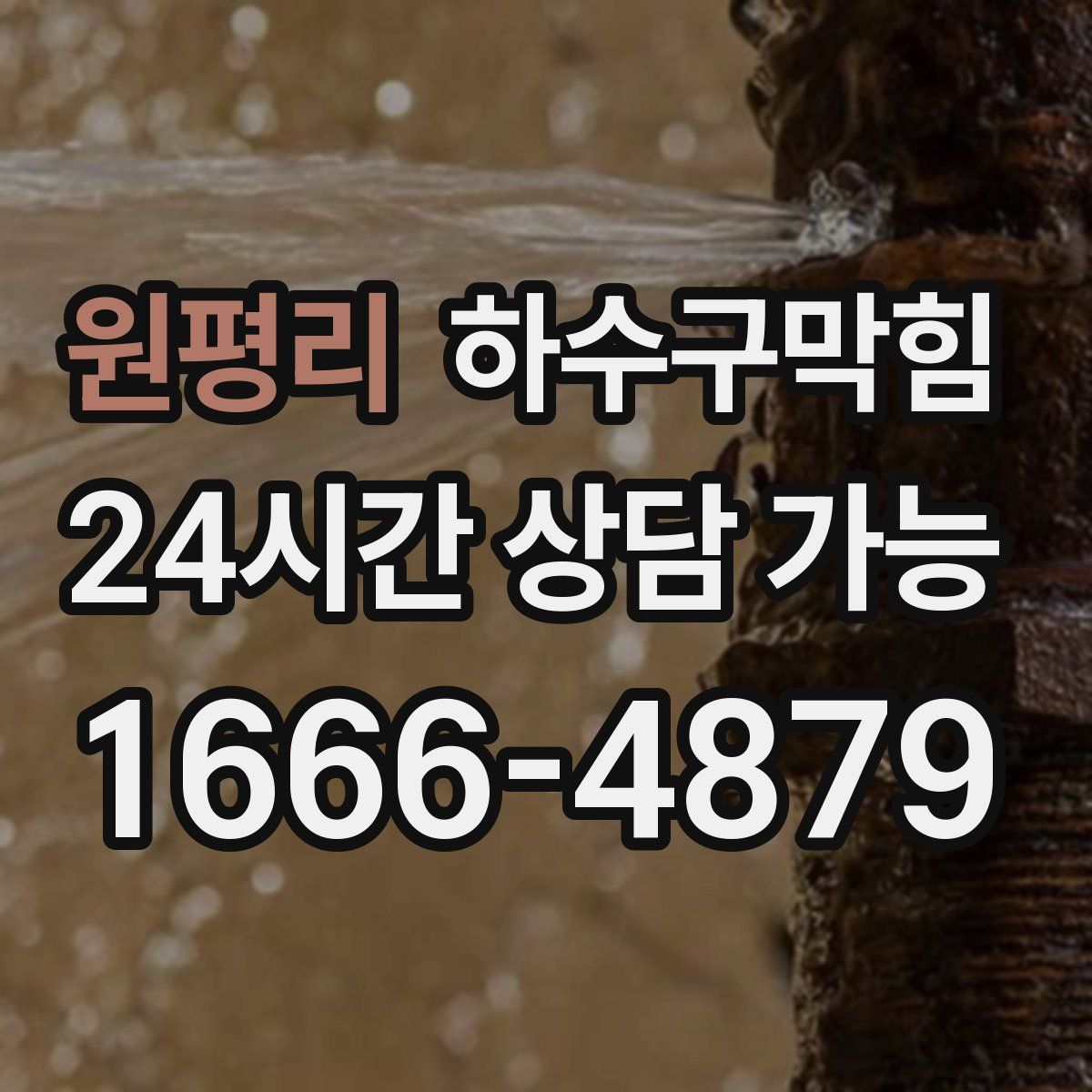 원평리 하수구막힘