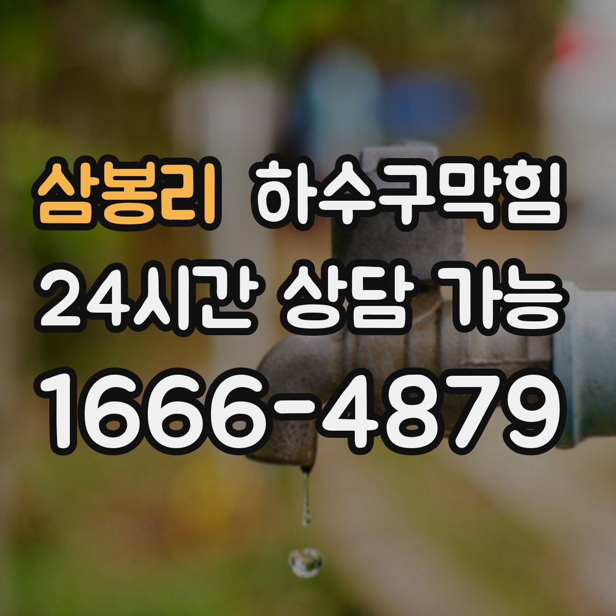 삼봉리 하수구막힘