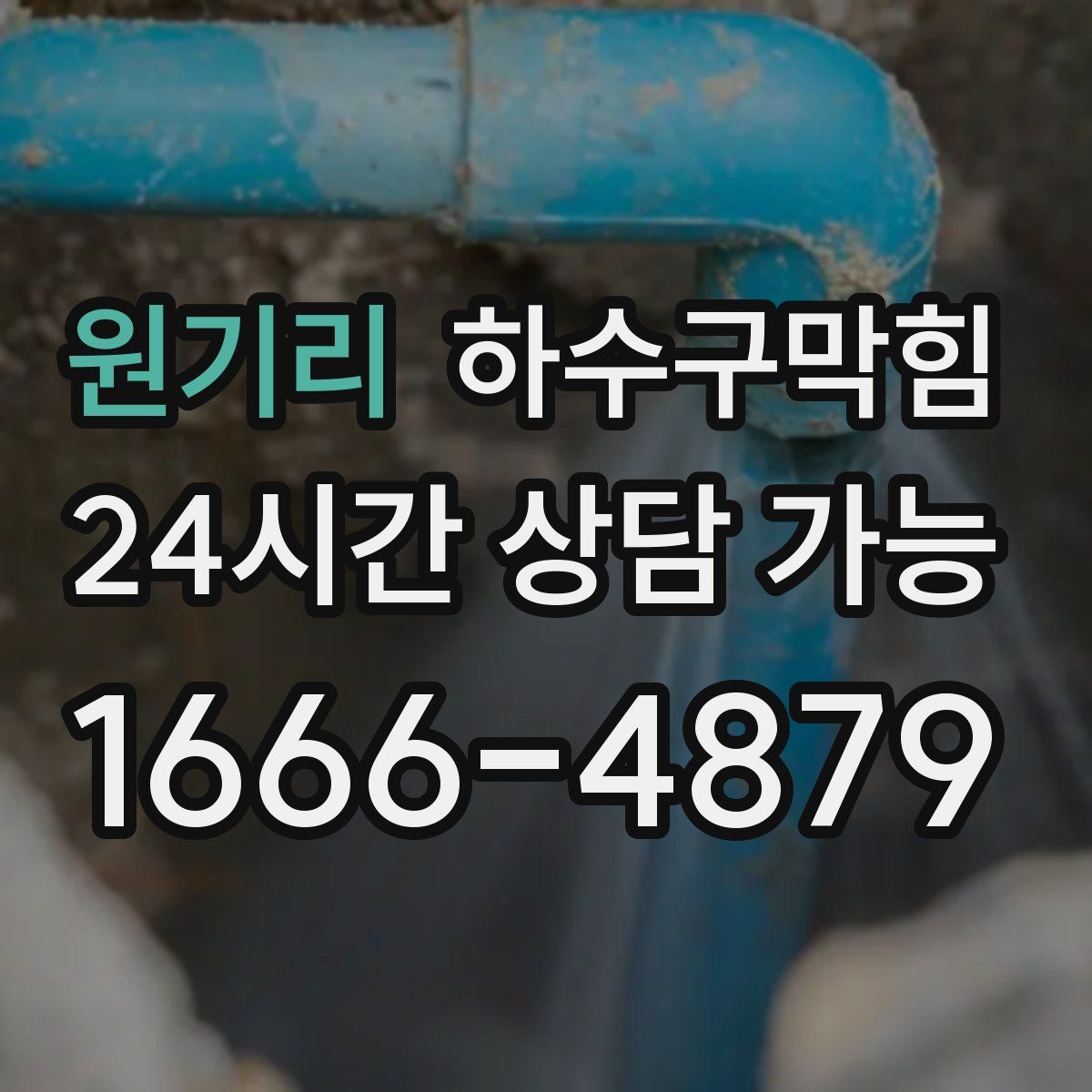 원기리 하수구막힘