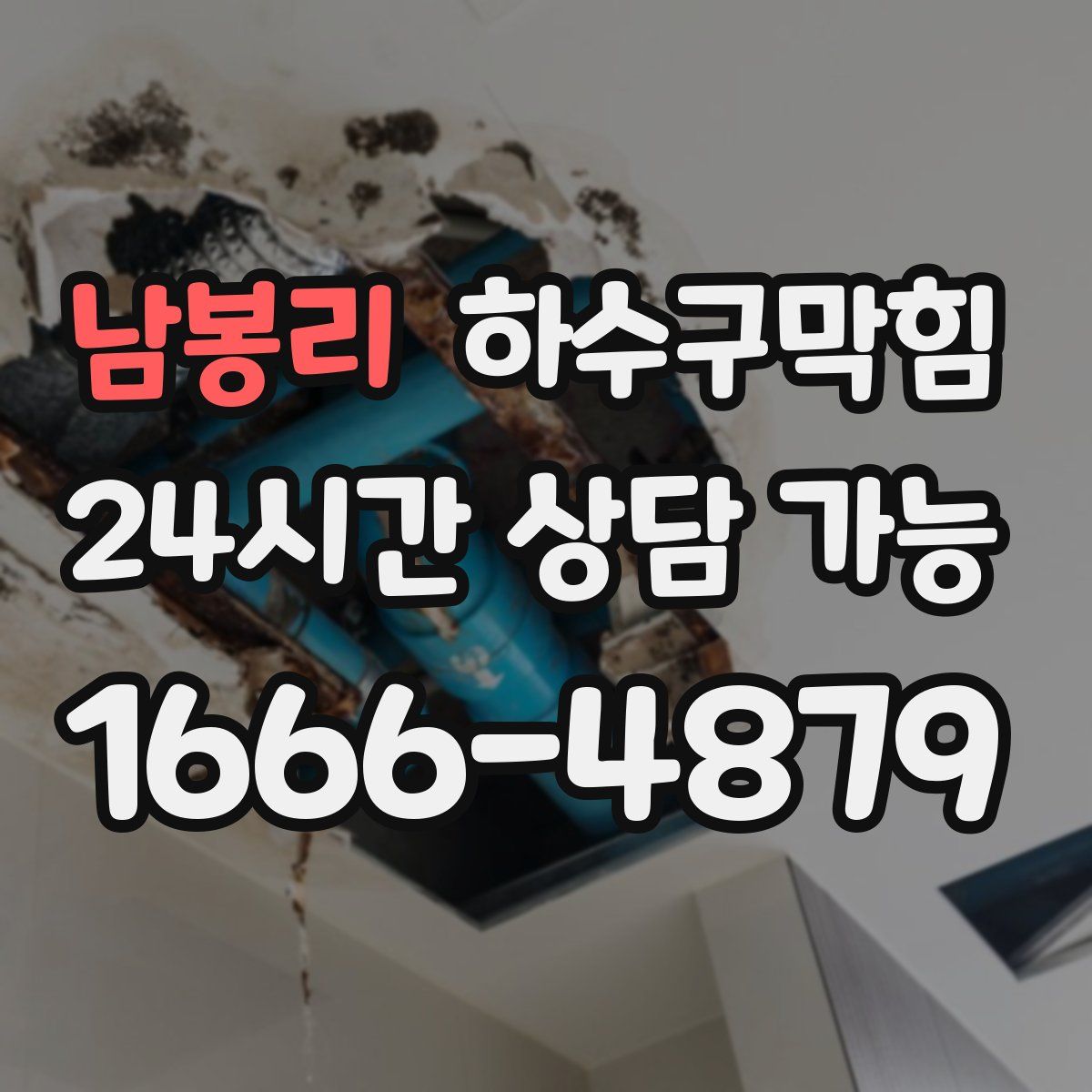 남봉리 하수구막힘