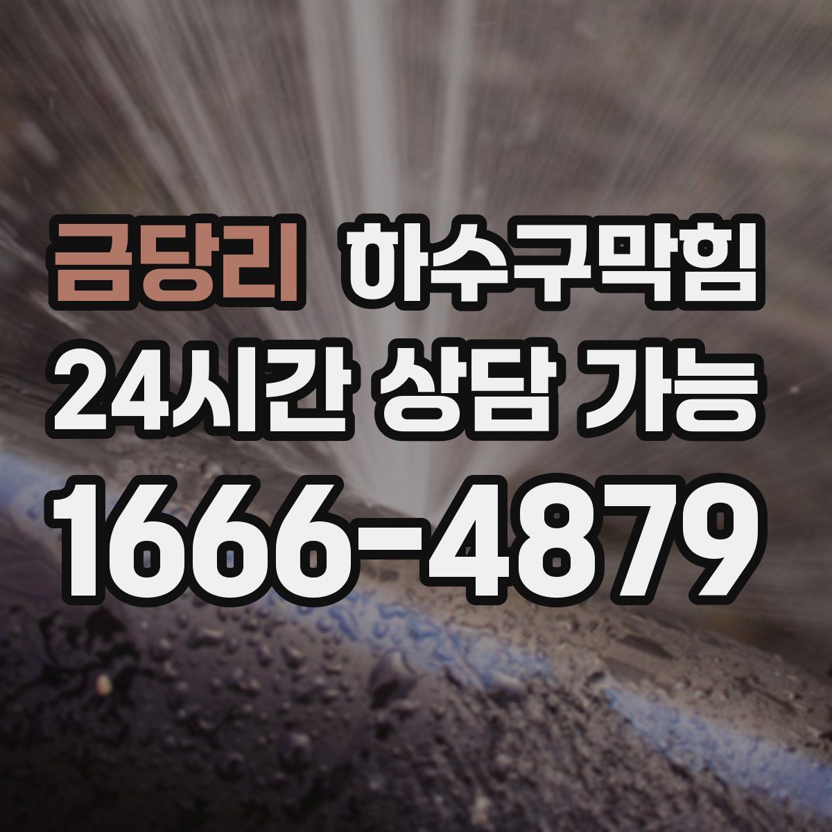 금당리 하수구막힘