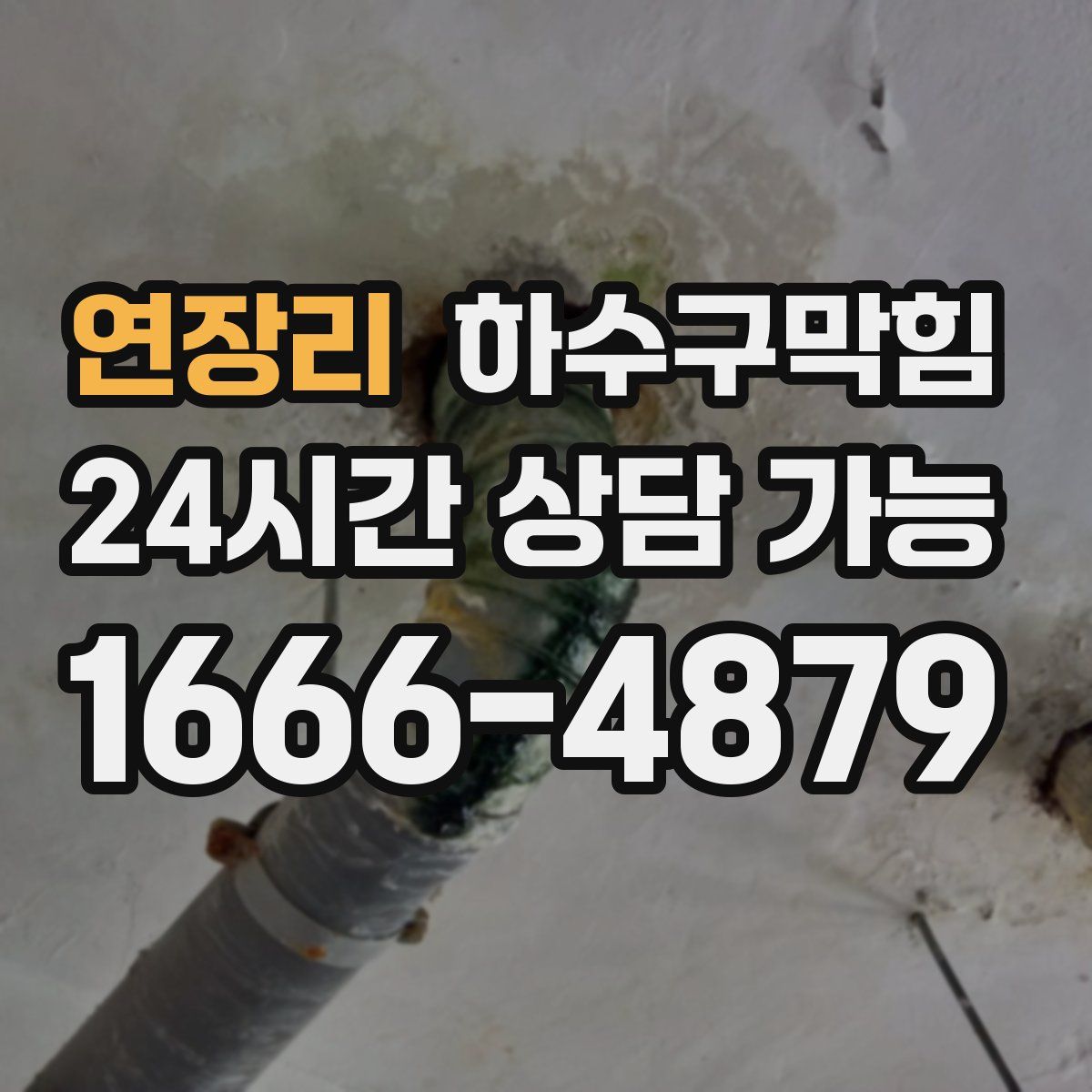 연장리 하수구막힘