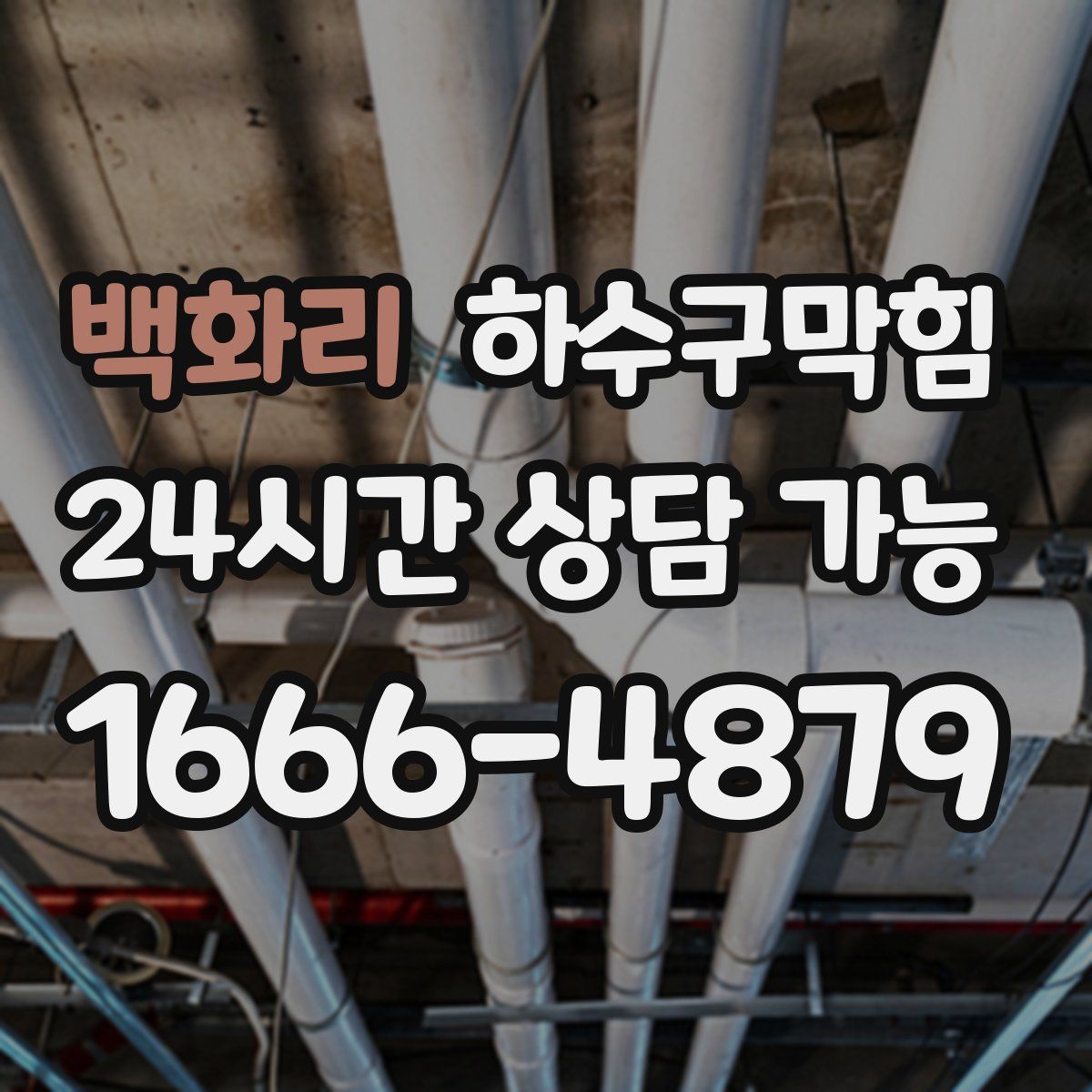 백화리 하수구막힘