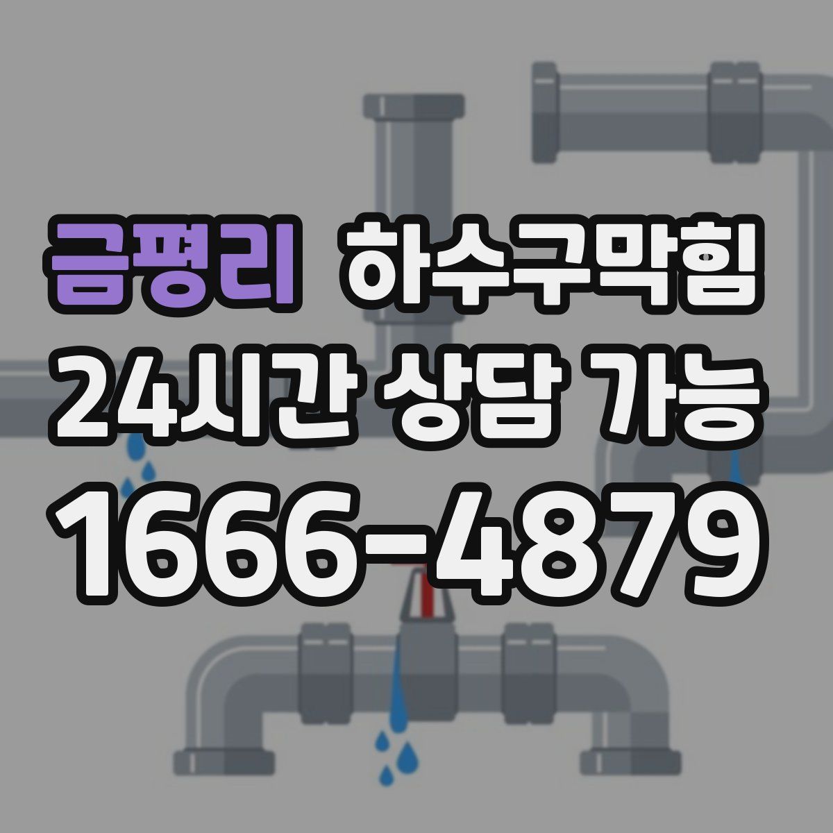 금평리 하수구막힘