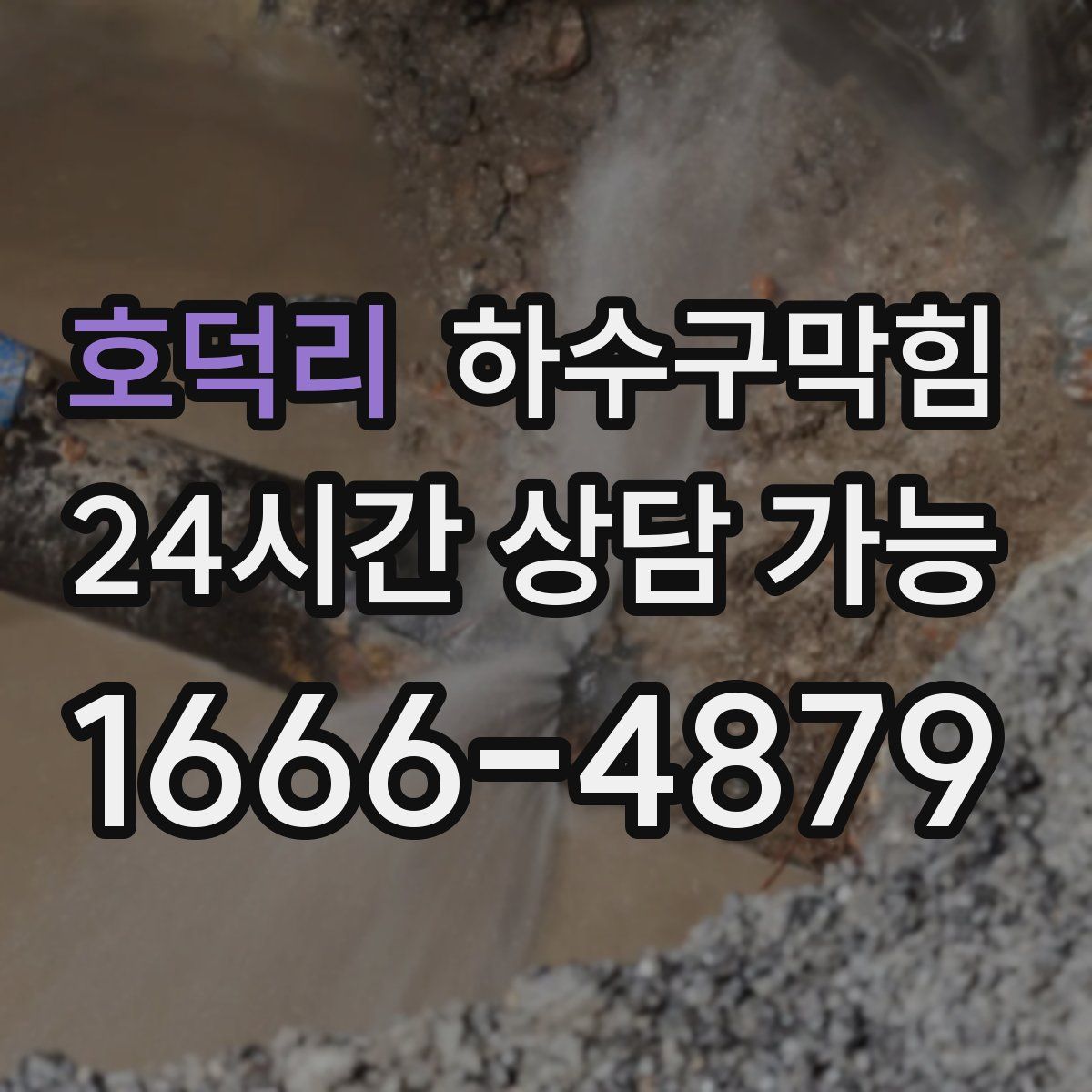 호덕리 하수구막힘