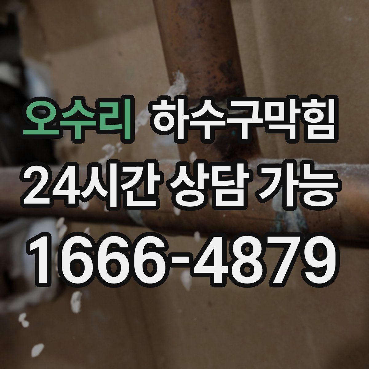 오수리 하수구막힘