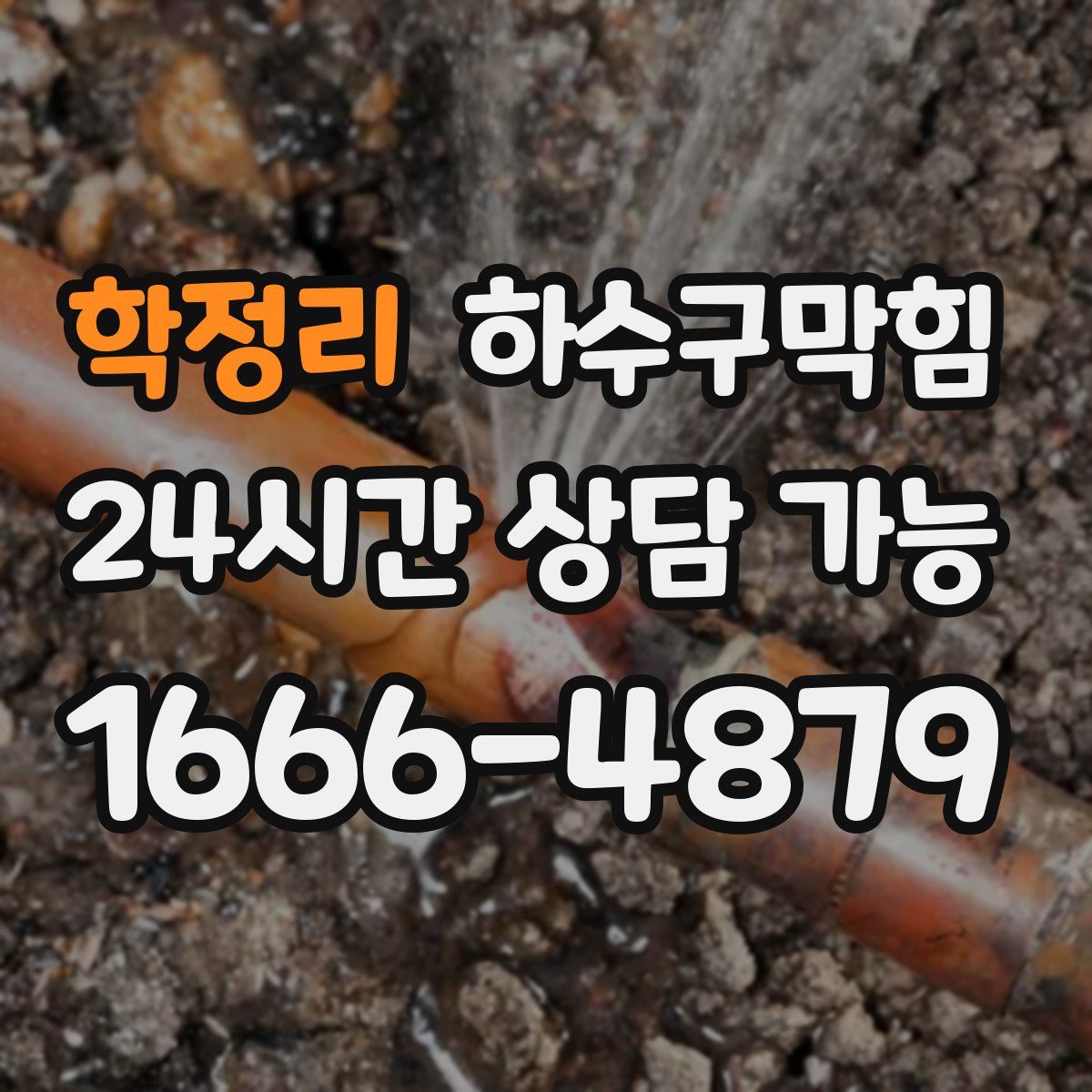 학정리 하수구막힘