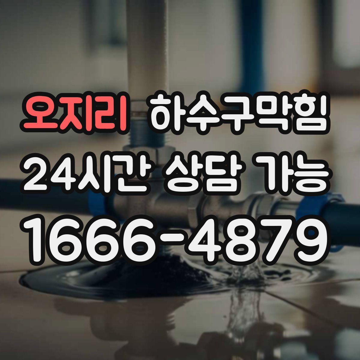 오지리 하수구막힘