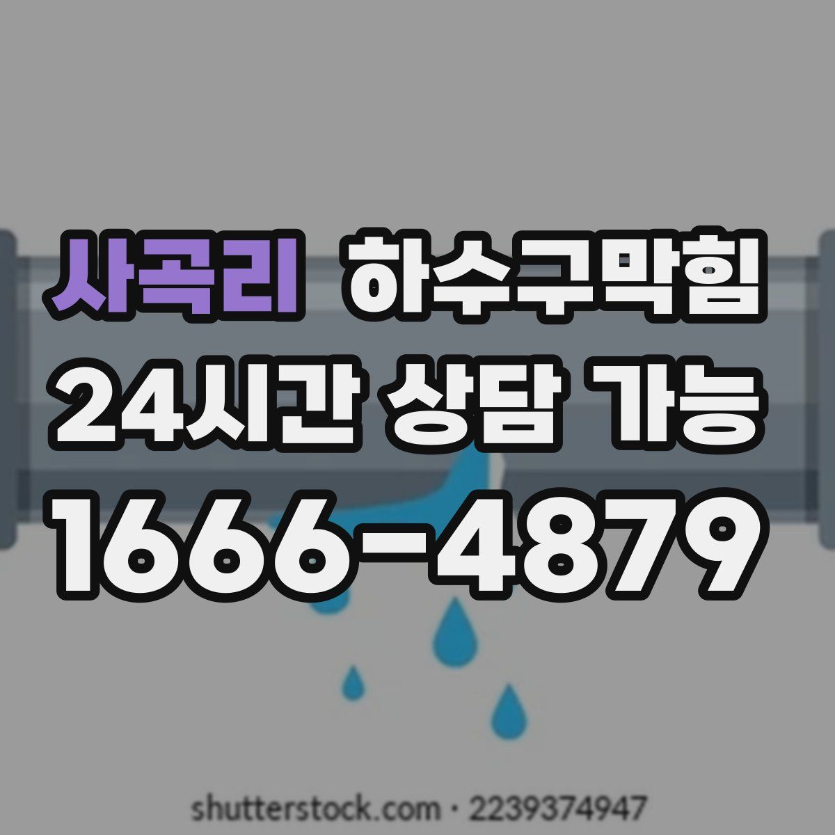 사곡리 하수구막힘