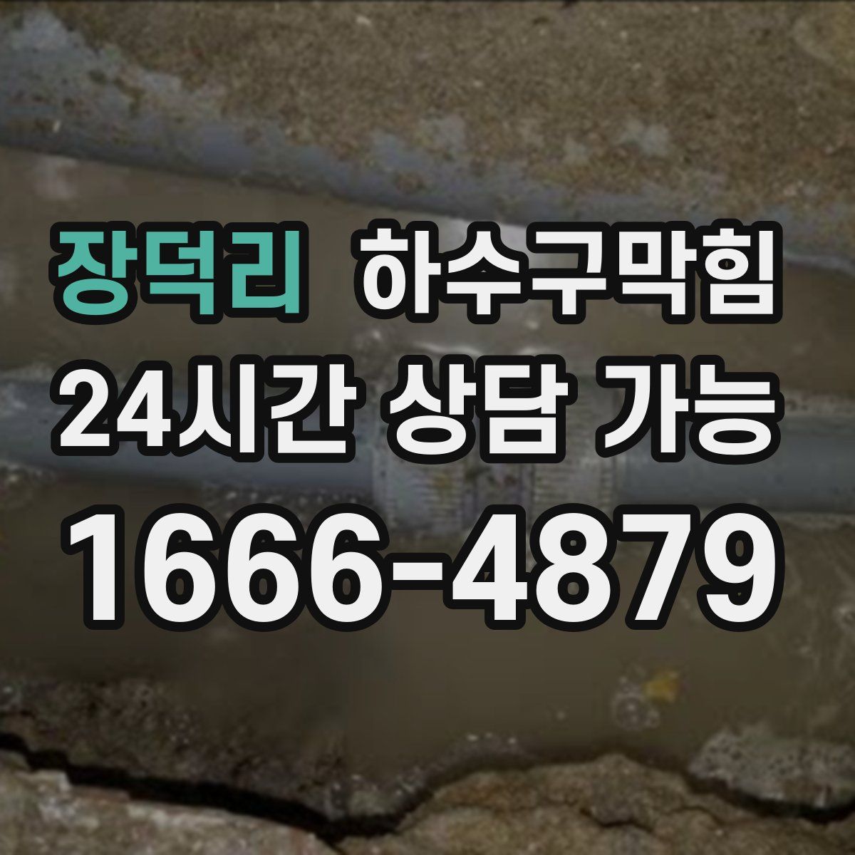 장덕리 하수구막힘