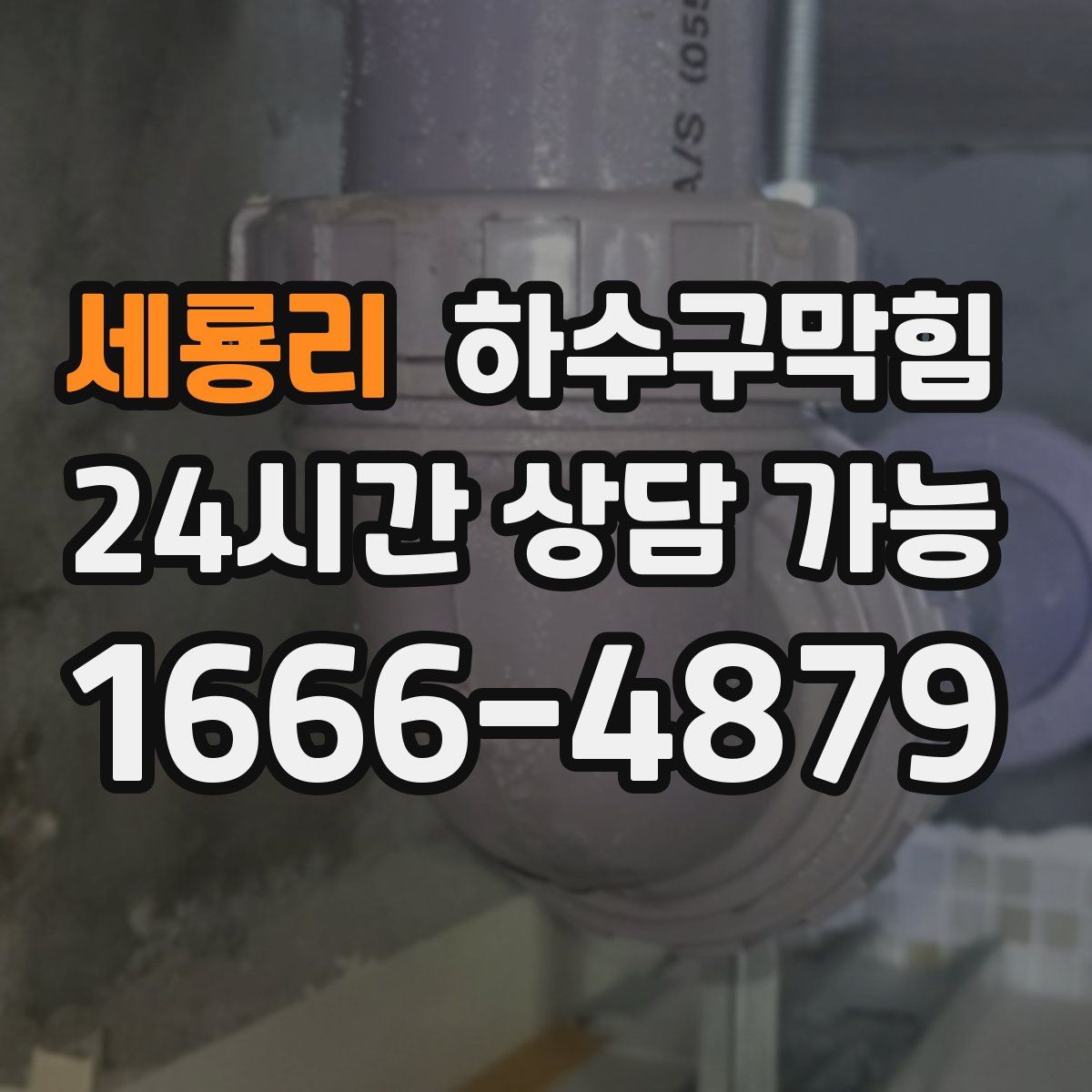 세룡리 하수구막힘