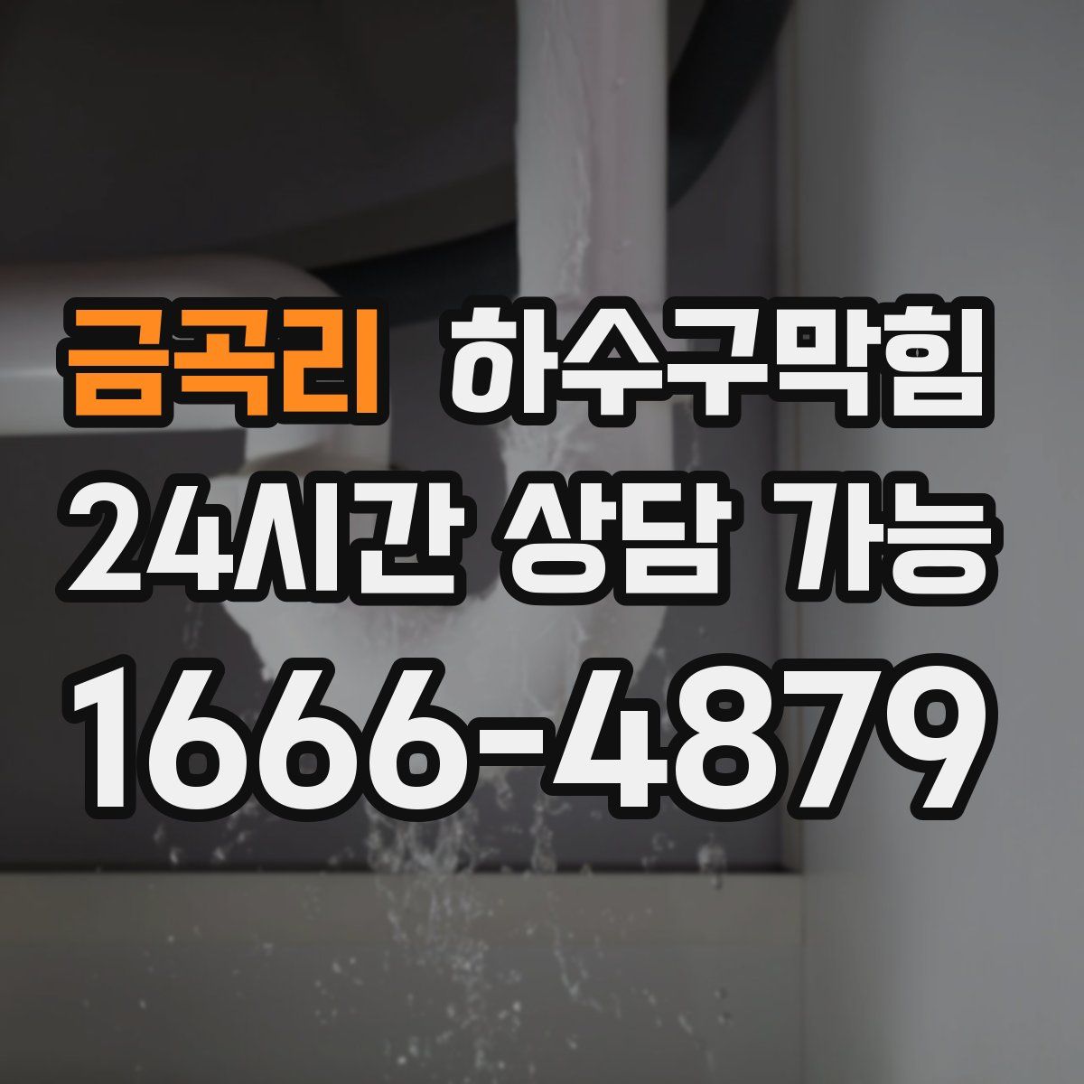 금곡리 하수구막힘