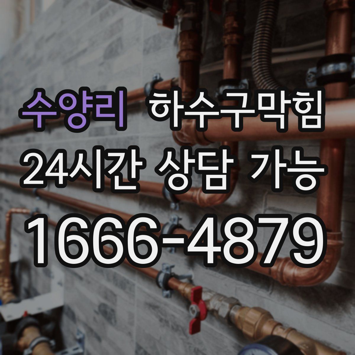 수양리 하수구막힘