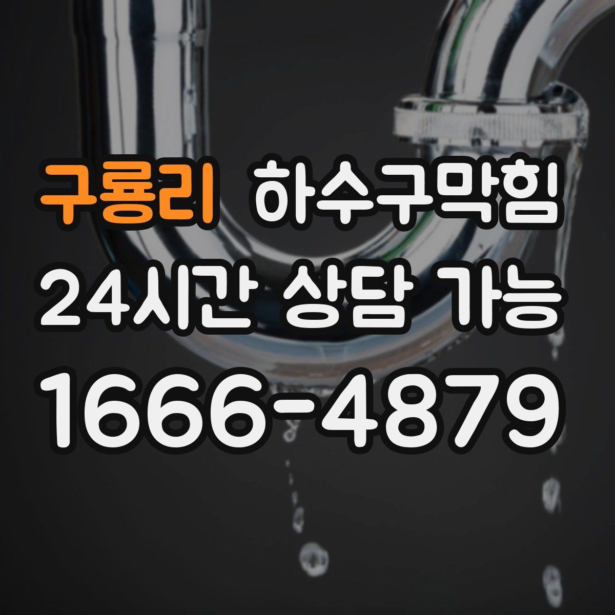 구룡리 하수구막힘