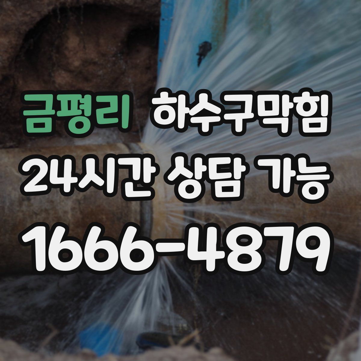 금평리 하수구막힘