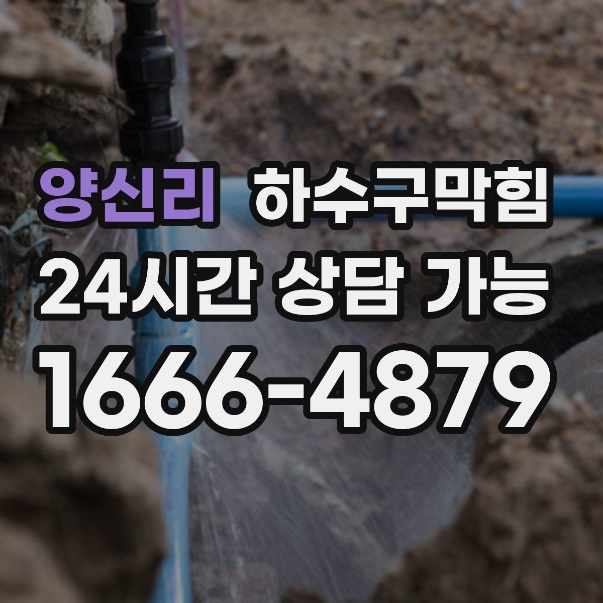 양신리 하수구막힘