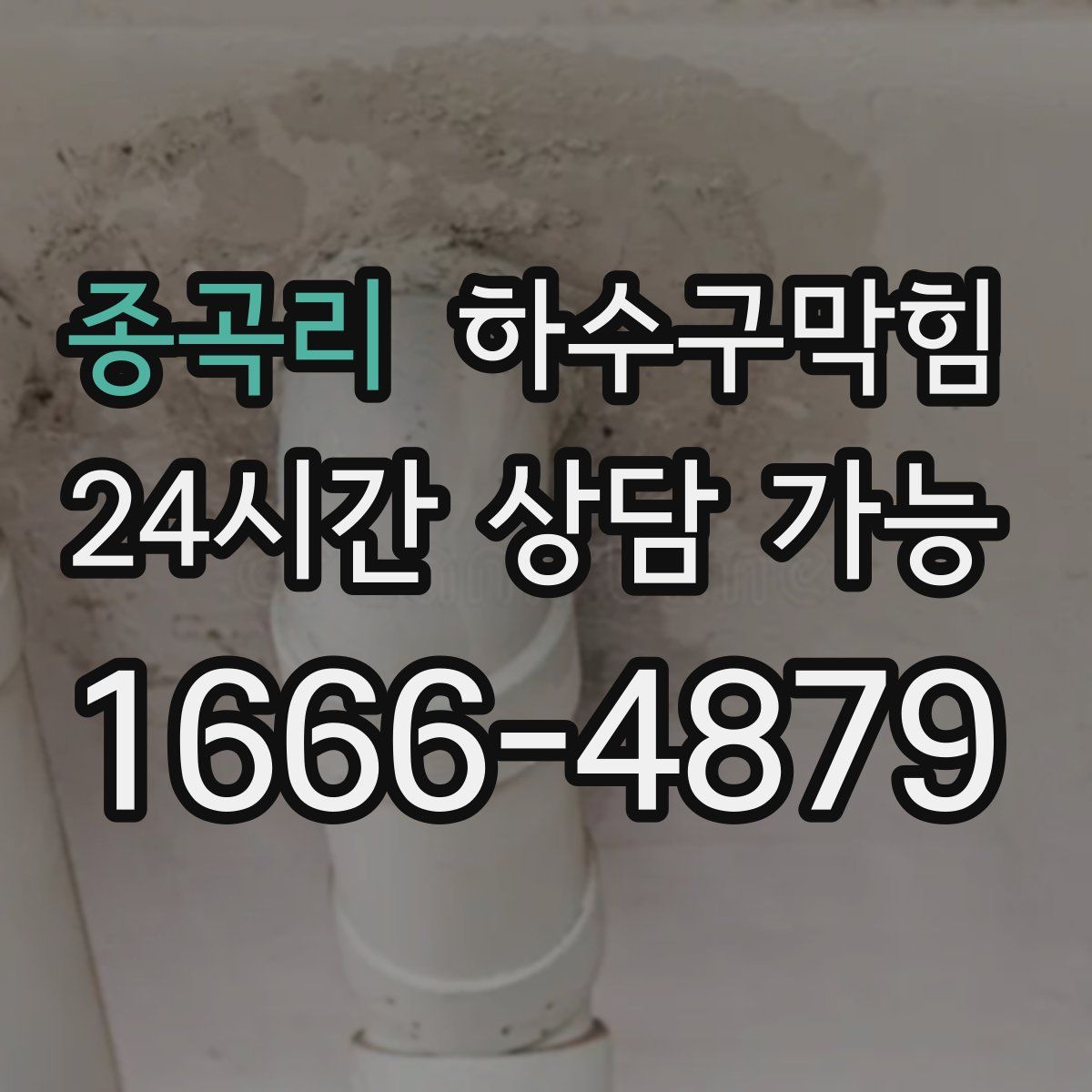 종곡리 하수구막힘