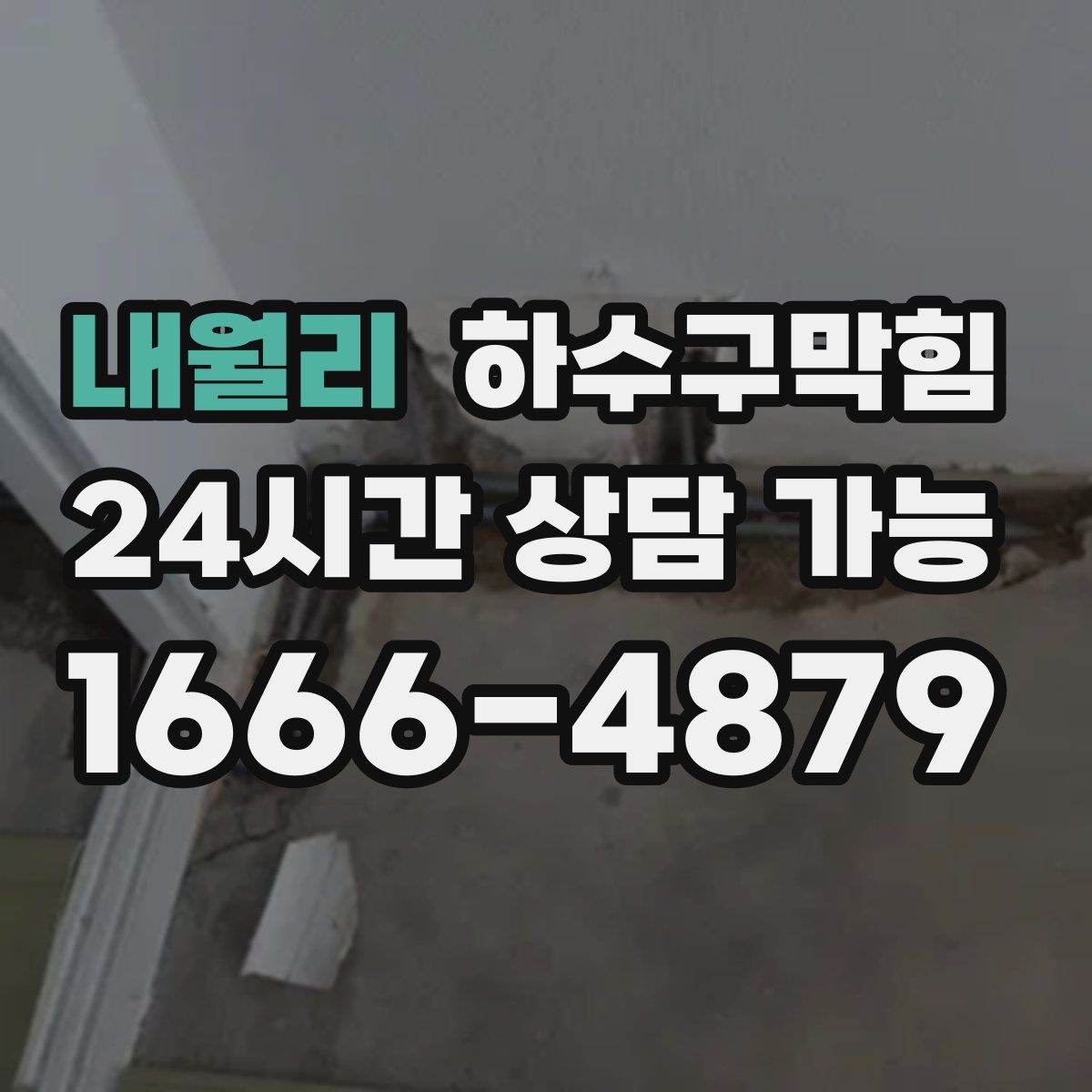 내월리 하수구막힘