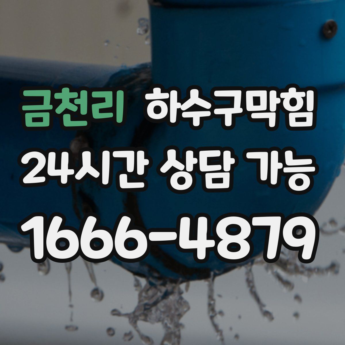 금천리 하수구막힘