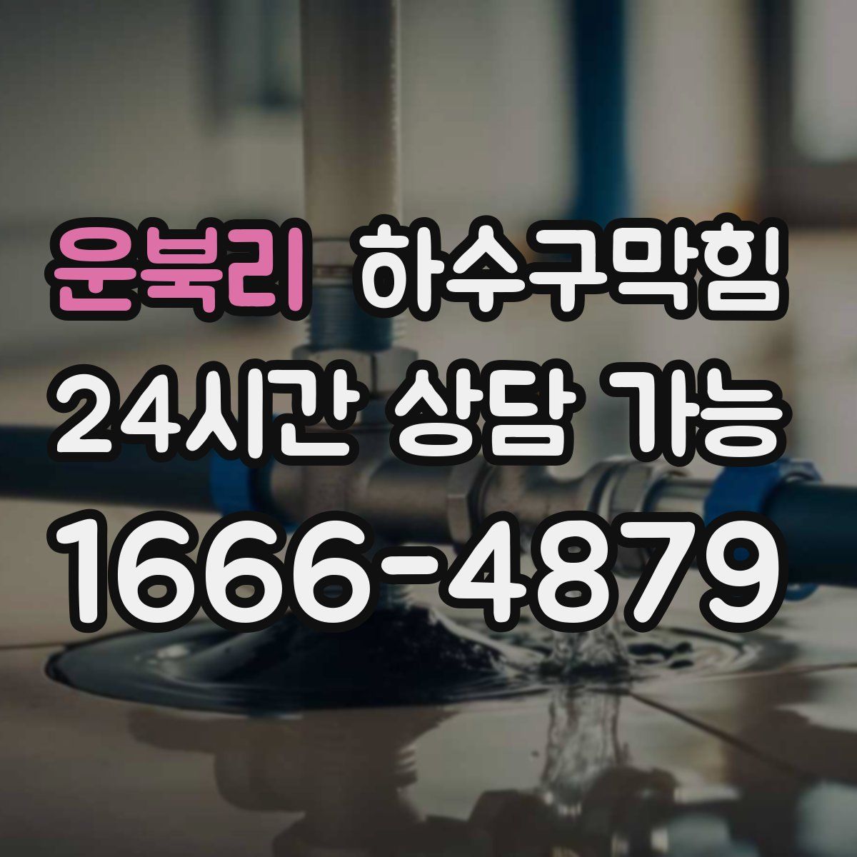 운북리 하수구막힘