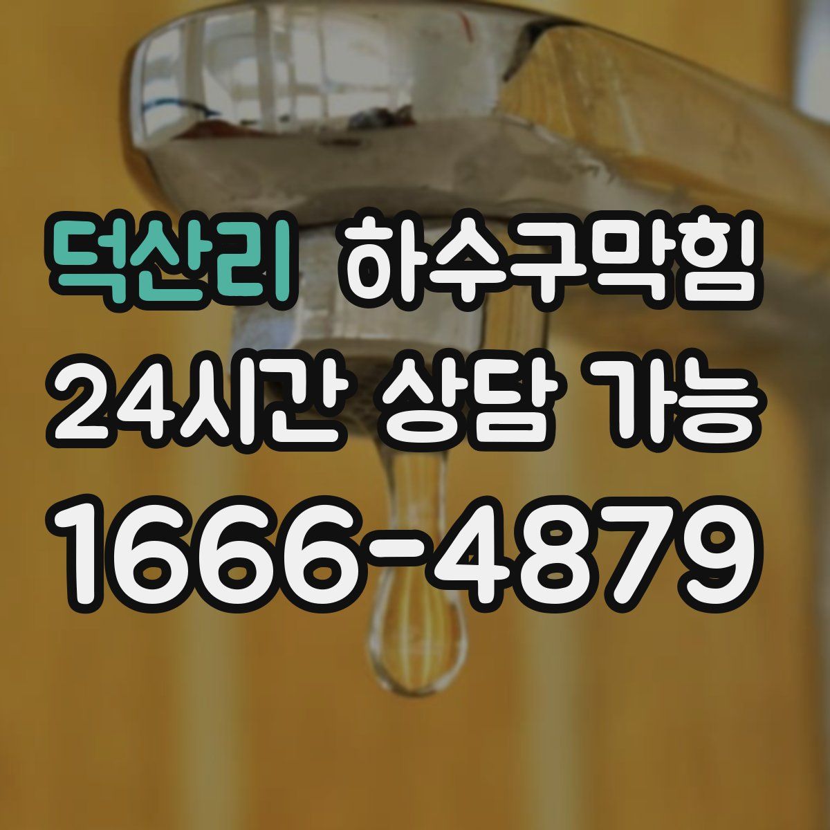 덕산리 하수구막힘